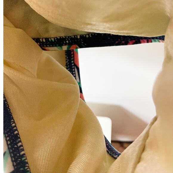 Miraclesuit Womens Amici One Piece Breezy Palm Slimming Swimsuit Teal Pink 12 - Picture 4 of 8